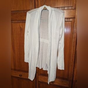 Express Ivory Knit Cardigan Minimalist
